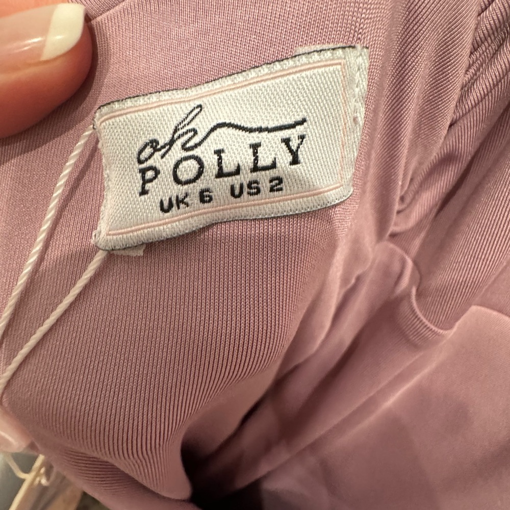 💕 OH POLLY LONG SHOT RUCHED BODYCON MIDI DRESS 💕 - Picture 9 of 11